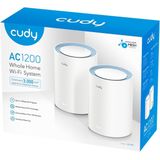 Cudy Access Point M1200 2-Pack - Wi-Fi Versterker - Wit