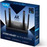 Cudy WR3000 Dual-Band Gigabit Router - 2.4GHz/5GHz - Zwart