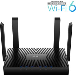 Cudy WR3000 Dual-Band Gigabit Router - 2.4GHz/5GHz - Zwart