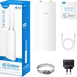 Cudy - LT400 - Router - Wit - 4G LTE SIM - N300 Wi-Fi