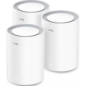 CUDY M3000 - Wi-Fi 6 Mesh - Zwart - 2.5G - 3 Stuks