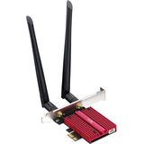 Cudy - BE9300 - Netwerkkaart - Zwart, Rood - PCI Express Adapter