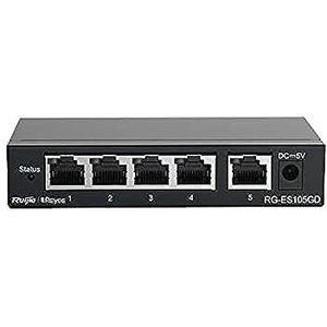 Ruijie - 5-poorts Gigabit Switch - Stalen Behuizing - 5 RJ45 Poorten