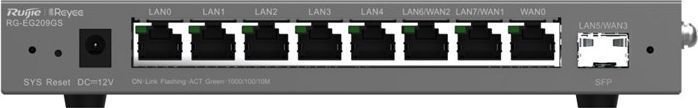 Ruijie - RG-EG209GS - Router - Grijs - Gigabit Ethernet - 9 Poorten