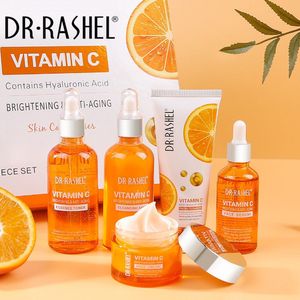 Dr. Rashel - Vitamine C Gezichtsverzorging 5-delige Set - Vitamine C - Serum - Gezichtsverzorging - Gezichtsserum - Gezichtsreiniger - Anti-rimpel - Anti-Acne - Tegen Pigmentvlekken - Tegen Mee-eters en Grove Poriën - Hyaluronzuur - Collageen