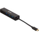 Choetech USB-C Hub met 3x USB3.0 Poorten en RJ45 Gigabit Ethernet Poort