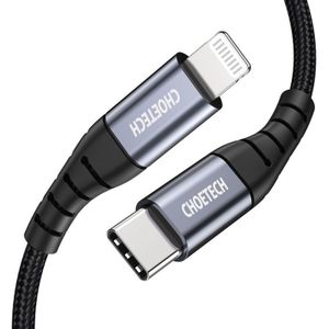 Choetech MFi USB-C to Lightning Cable Nylon Braided (2m)