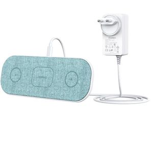 Choetech 3in1 MagLeap Lader Pad + Adapter - Wit