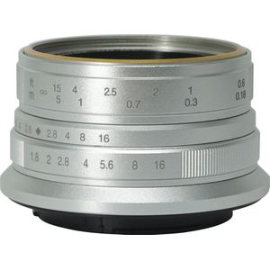 7artisans - 25mm F/1.8 - Camera Lens - Zilver - Voor Fuji X-mount