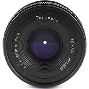 7artisans - 50mm F/1.8 - Lens - Zwart - Geschikt voor MFT