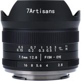 7artisans - 7,5 mm F2,8 Fisheye Mark II - Objectief - Zwart