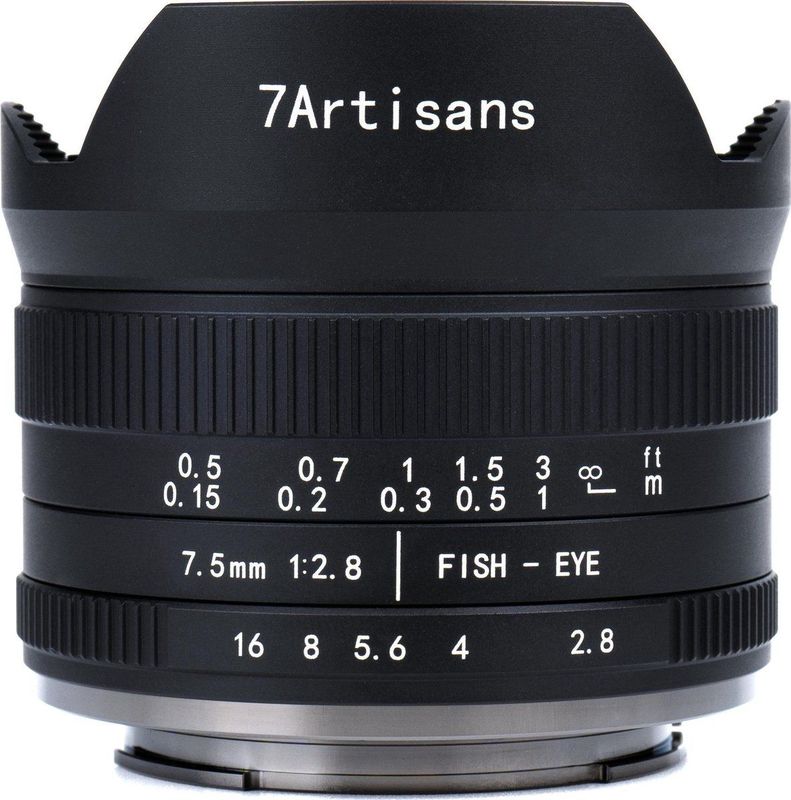 7artisans - 7,5 mm F2,8 Fisheye Mark II - Objectief - Zwart