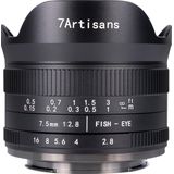7 Artisans - Cameralens - 7.5mm F2.8 MKII APS-C - Voor Panasonic/Olympus M43-vatting
