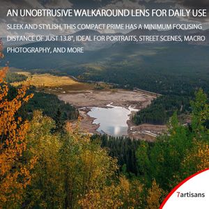 7artisans - 35mm F/1.4 M43 - Lens - Zilver - Metalen Behuizing