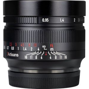 7artisans - 50mm F/0.95 - Lens - Zwart - Geschikt voor Canon EOS-R