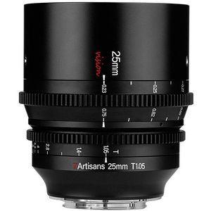 7artisans - 25 mm T1.05 - Objectief - Zwart - Voor Sony E-Mount