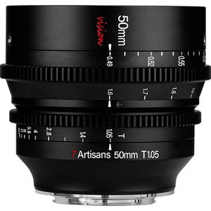 7artisans - 50 mm T1.05 - Objectief - Zwart - Voor Fujifilm-camera's