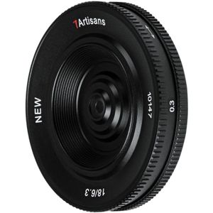 7artisans - 18mm F/6.3 - Pancakelens - Zwart - E mount