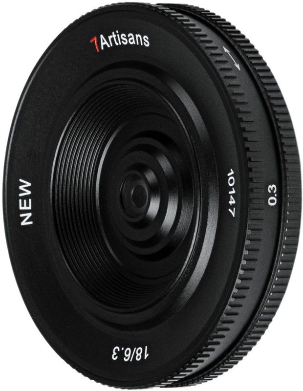 7artisans - 18mm F/6.3 - Pancakelens - Zwart - E mount