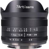 7artisans - 7.5mm F/2.8 - Ultra-Wide Fisheye Objectief - Canon RF - Handmatige Bediening
