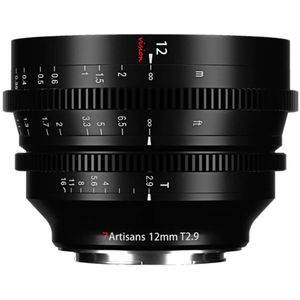 7artisans - 12mm T2.9 - Cine Lens - M43 Mount - ED Glas - Volledig Metaal
