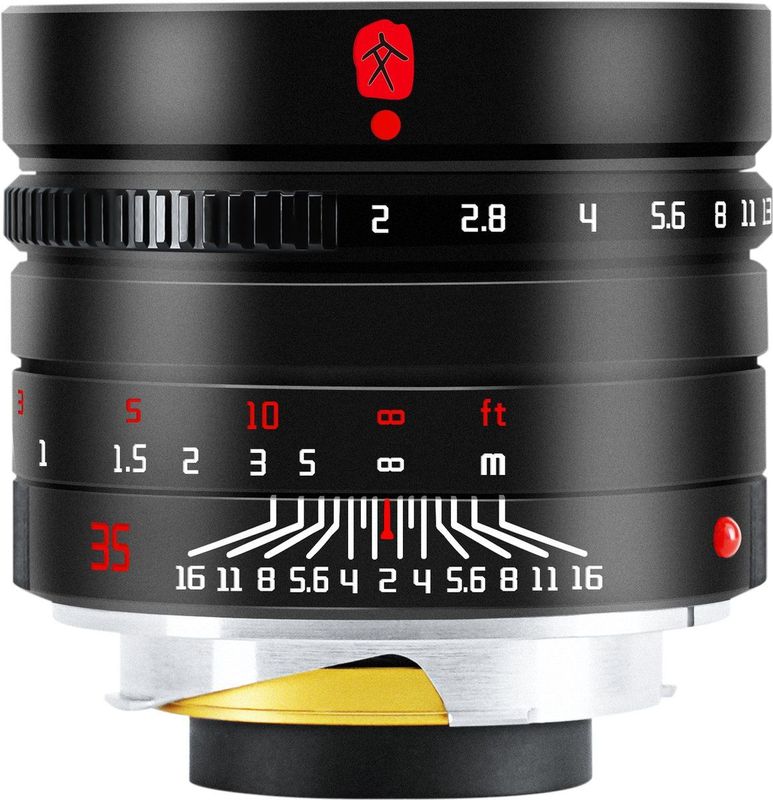 7artisans - 35mm F/2.0 - Objectief - Zwart - Leica M