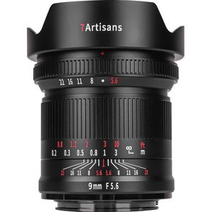 7Artisans 9mm f5.6 - Panasonic/Leica/Sigma (L-Vatting) - Zwart