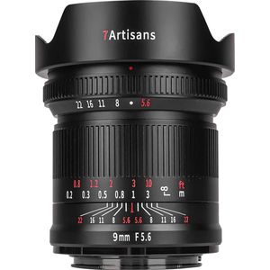 7Artisans - 9mm F5.6 - Objectief - Zwart - Geschikt voor Canon (EOS-R Mount)