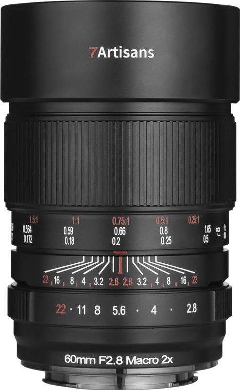 7Artisans - FF 60mm F2.8 - Macro Lens - Zwart