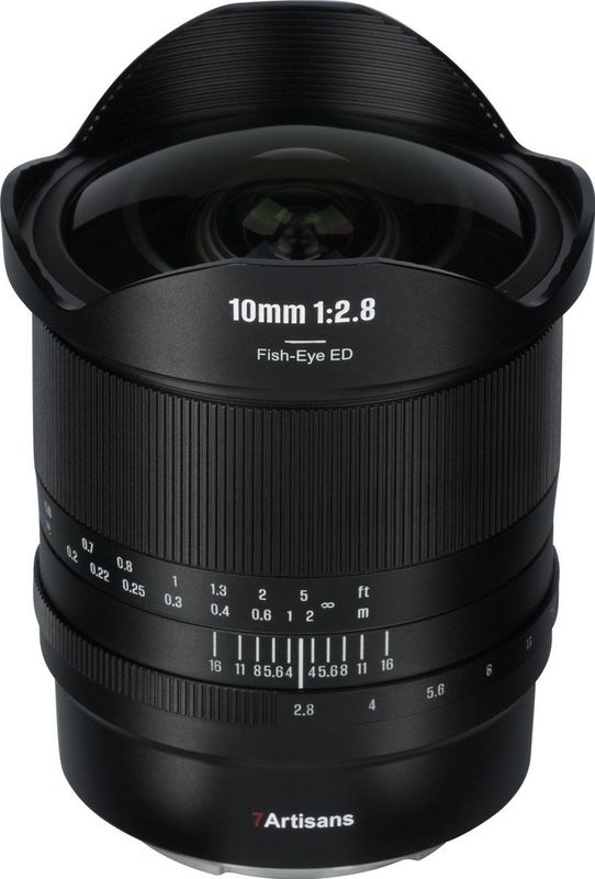 7Artisans - FF 10mm F2.8 - Fisheye Lens - Zwart - Handmatig
