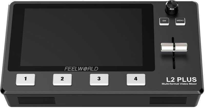 Feelworld - L2 Plus - HDMI Live Stream Switcher - Zwart - 5,5 inch LCD-monitor