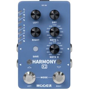 Mooer Harmony X2 dual channel harmony effectpedaal