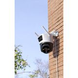 Imou - Cruiser Dual 10MP - Beveiligingscamera - Wit - Verstelbare Dubbele Lens - 360° Dekking - Nachtzicht - IP66