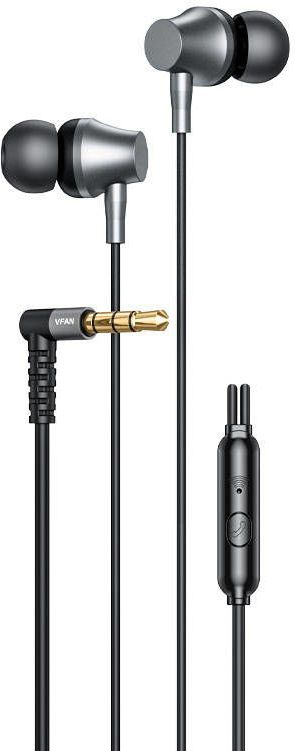 Vipfan M17 Draadloze In-Ear Koptelefoon, 3.5mm Jack, Zwart