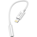 Vipfan Cable L07 Lightning to mini jack 3.5mm AUX, 10cm (wit)