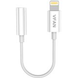 Vipfan Cable L07 Lightning to mini jack 3.5mm AUX, 10cm (wit)