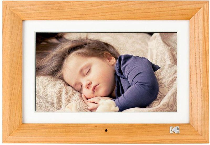 KODAK - Digitale Fotolijst - Licht Hout - 25,4 cm - HD IPS Scherm