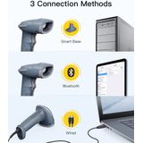 Inateck - BCST-54 - Draadloze Barcodescanner - Blauw - Bluetooth 5.0