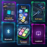 Maono - G1 Neo - Externe Geluidskaart - Zwart - Compact Ontwerp - RGB Verlichting