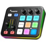 Maono - G1 Neo - Externe Geluidskaart - Zwart - Compact Ontwerp - RGB Verlichting