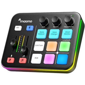 Maono - G1 Neo - Externe Geluidskaart - Zwart - Compact Ontwerp - RGB Verlichting