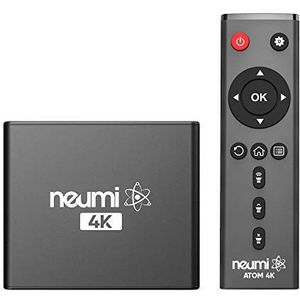NEUMI Atom 4K Ultra-HD digitale mediaspeler voor USB-drives en SD-kaarten - met HDMI en analoge AV, automatisch afspelen en lusmogelijkheden