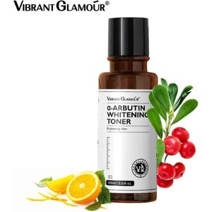 VIBRANT GLAMOUR - Arbutine Toner - Rijk aan Niacinamide - Vitamine C - Verfrissend en Zacht Huidgevoel