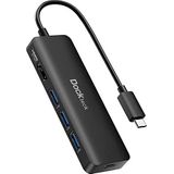 Dockteck USB C Hub HDMI Adapter, 5 in 1 USB-C Dock naar 3 USB-3.0, 4K 60Hz HDMI, 100W PD voor MacBook Pro/Air M1/M2, iPad Pro, Surface Pro, Steam Deck