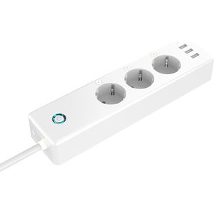 Gosund P1, stroomverdeeldoos, slimme stekkerdoos -3 smart stopcontacten -3 USB poorten - Alexa, Google Home and IFTTT compatible