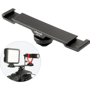 Ulanzi Dual cold shoe mount voor het monteren van extra lamp en/of microfoon