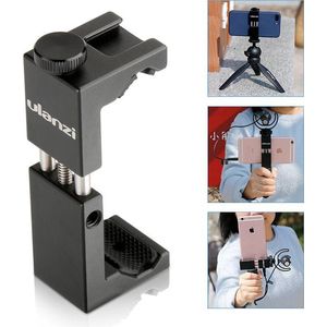 Ulanzi Telefoonhouder ST-02S metaal - Cold Shoe Mount - Universeel tot 9cm breed - 1/4 inch schroefaansluiting
