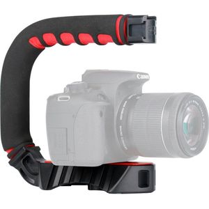 Ulanzi video stabilizer film triple cold shoe grip stabilisator smartphone camera - Zwart