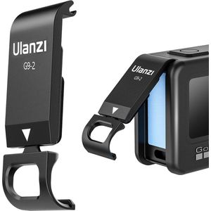 Ulanzi - G9-2 Batterijklep - Zwart - Oplaadaansluiting voor GoPro Hero 9,10,11,12,13