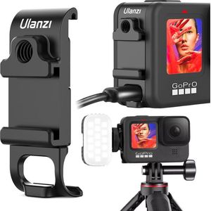 ULANZI G9-6 batterijvak deksel met houder voor schoenen, afneembare laadaansluiting, van aluminium, voor GoPro Hero 9, zwart